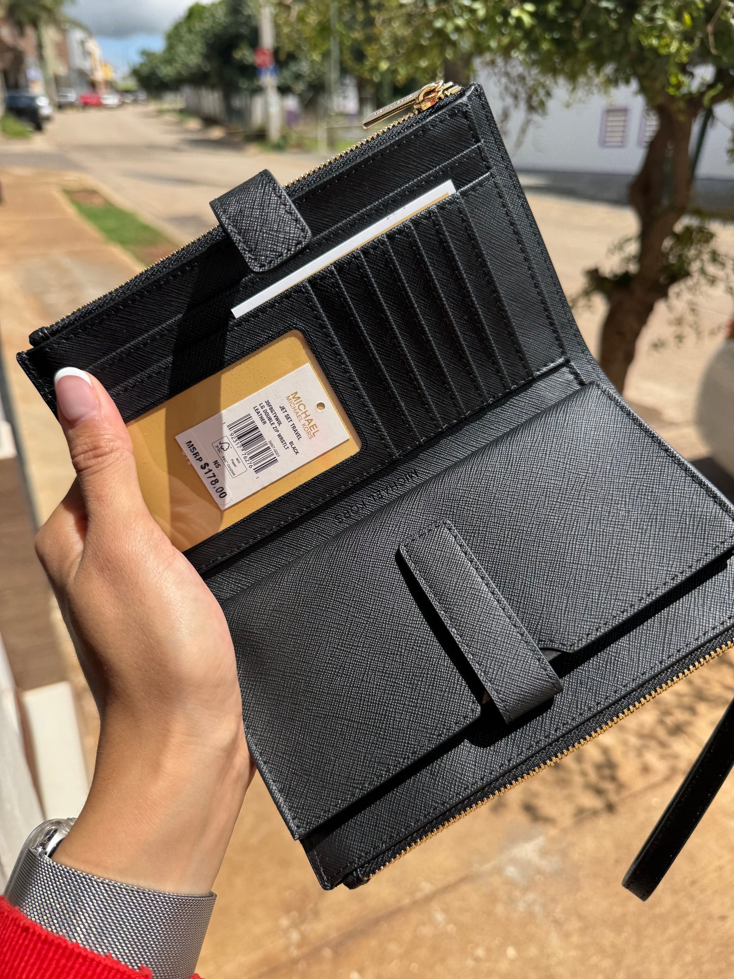 Phone Wallet Michael Kors Negra