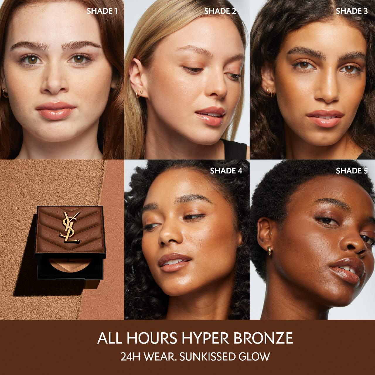 Yves Saint Laurent All Hours 24H Hyper Sunkissed Glow Bronzer TONO-04 Warm Sandalwood