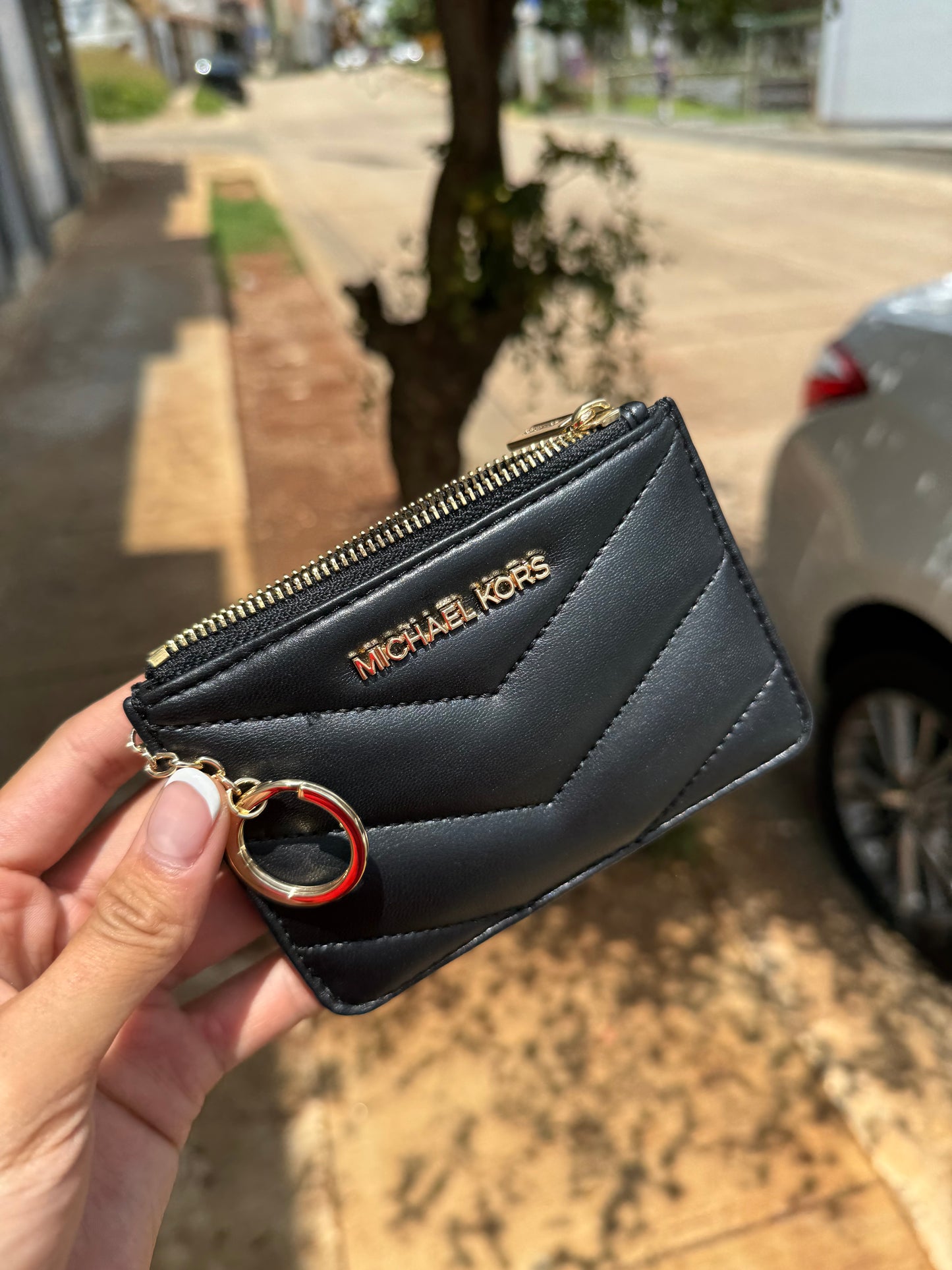 Tarjetero Michael Kors Negro de Piel