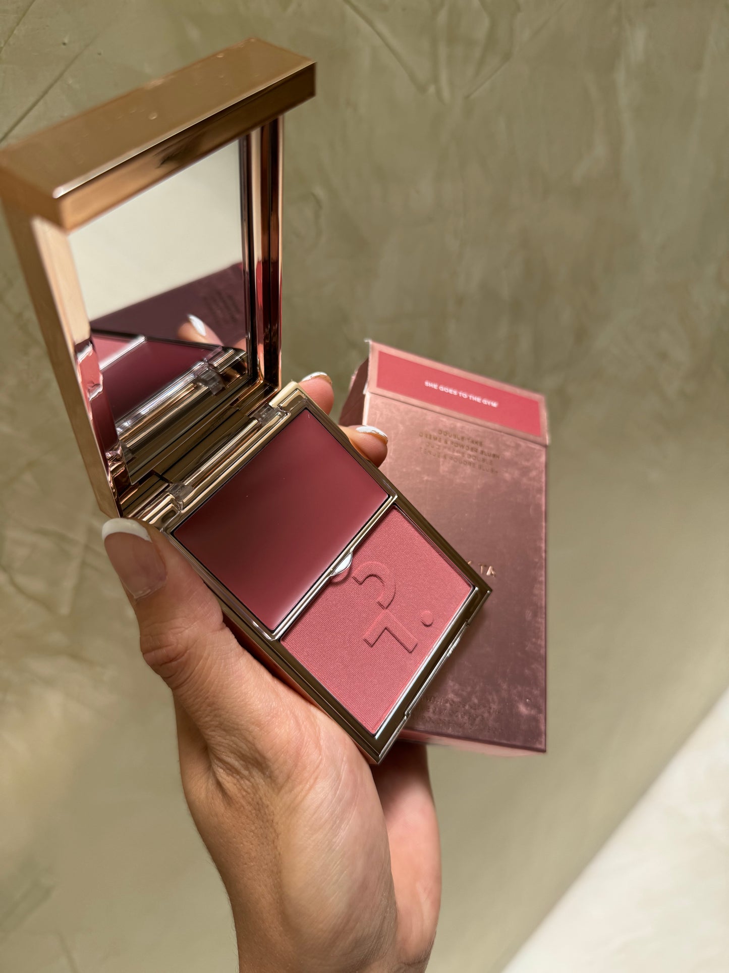 Major Headlines Double-Take Crème & Powder Blush Duo - She Goes to the gym- Patrick Ta