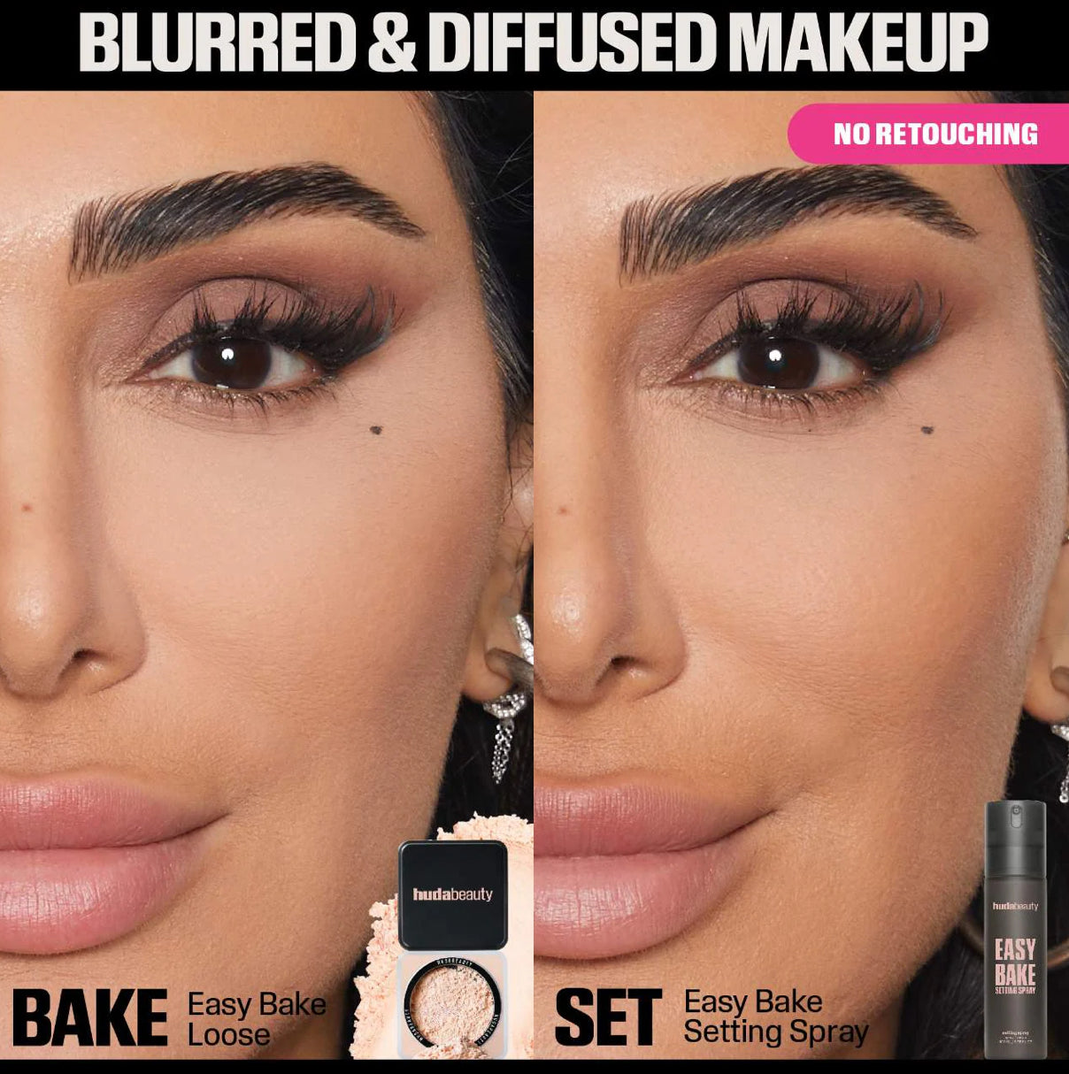 HUDA BEAUTY Easy Bake Blurring Setting Spray with 16-Hour Wear 100ml