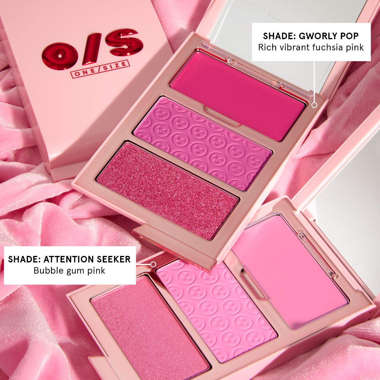ONE/SIZE by Patrick Starrr Cheek Clapper 3D Blush Trio Palette- ATTENTION SEEKER