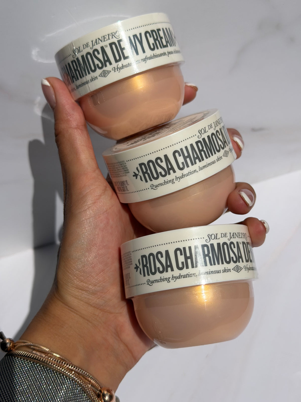 Sol de Janeiro - Mini Rosa Charmosa™ Dewy Body Cream with Rosewater + Crystal Peptides 75ml