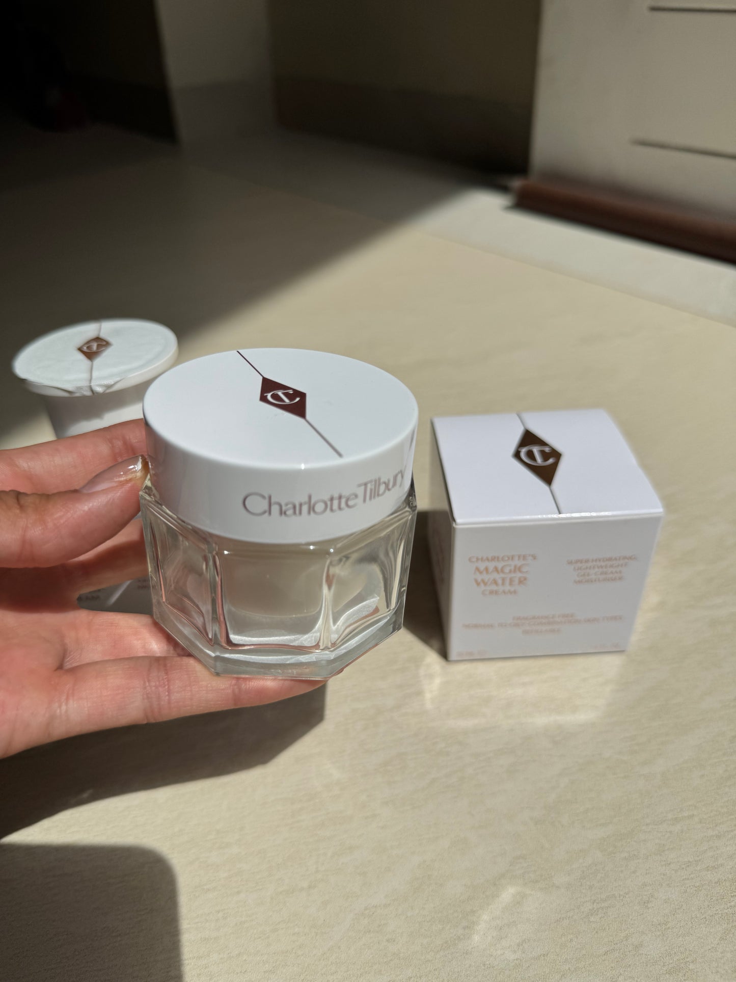 Charlotte Tilbury Magic Water Cream Refillable Gel Moisturizer with Niacinamide