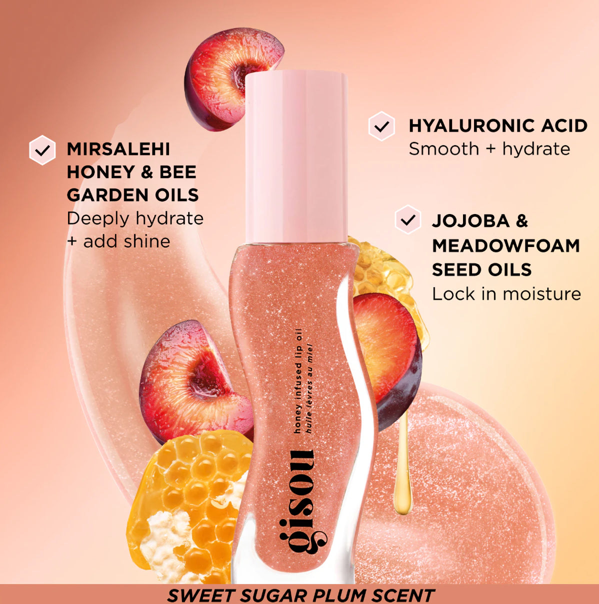 Honey Infused Hydrating Lip Oil Gisou