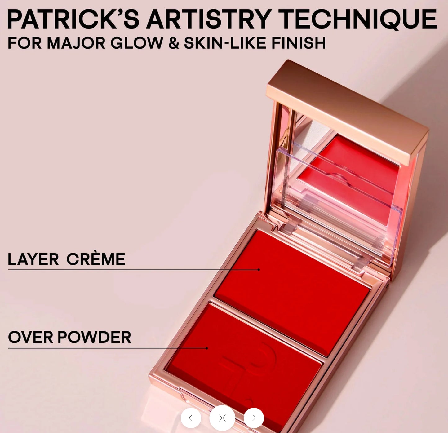 Major Headlines Double-Take Crème & Powder Blush Duo - She Goes to the gym- Patrick Ta