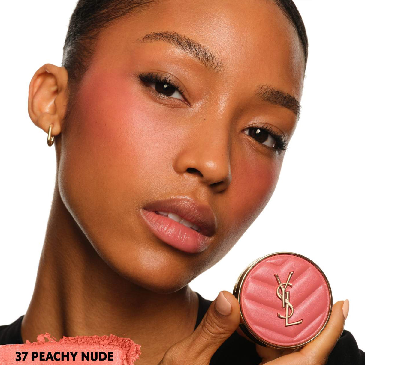 Yves Saint Laurent Make Me Blush 24H Buildable Powder Blush Tono- 37 PEACHY NUDE