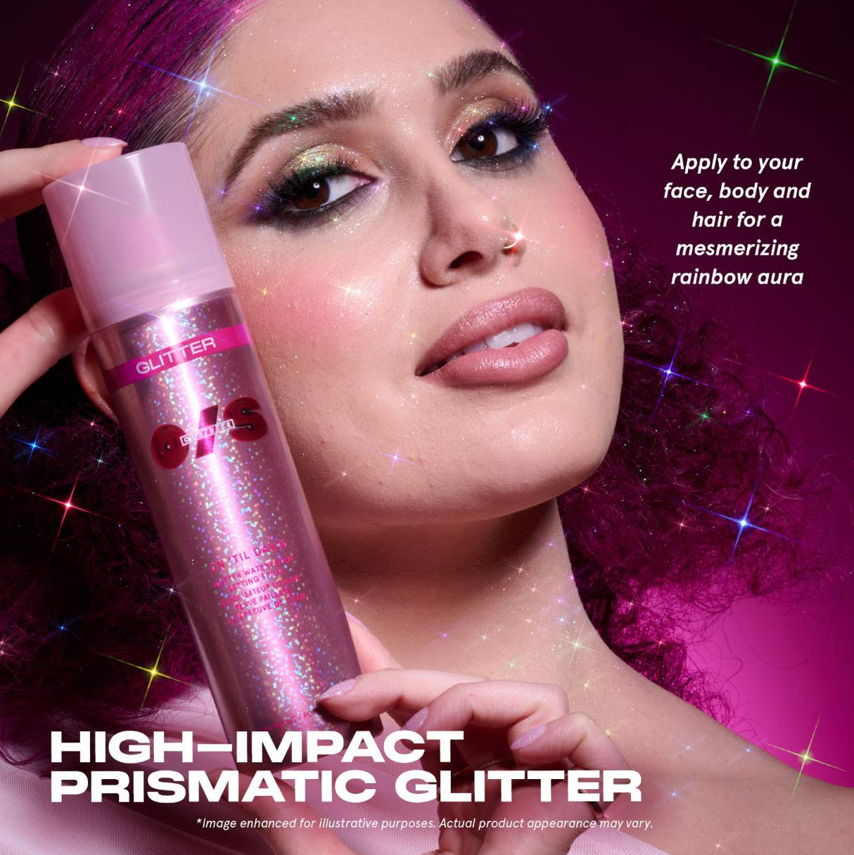 ONE/SIZE by Patrick Starrr On 'Til Dawn Glitter Waterproof Setting Spray