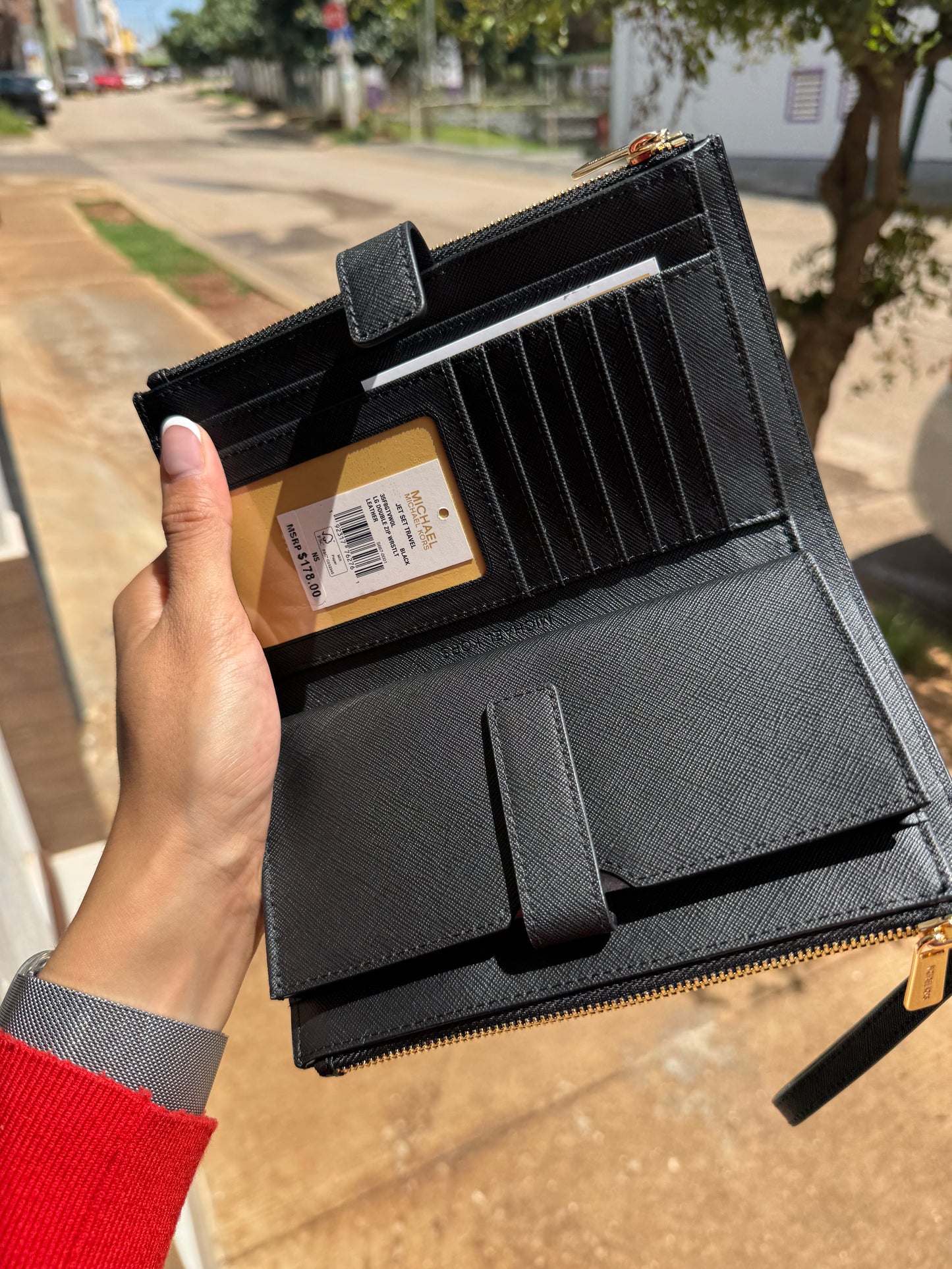 Phone Wallet Michael Kors Negra