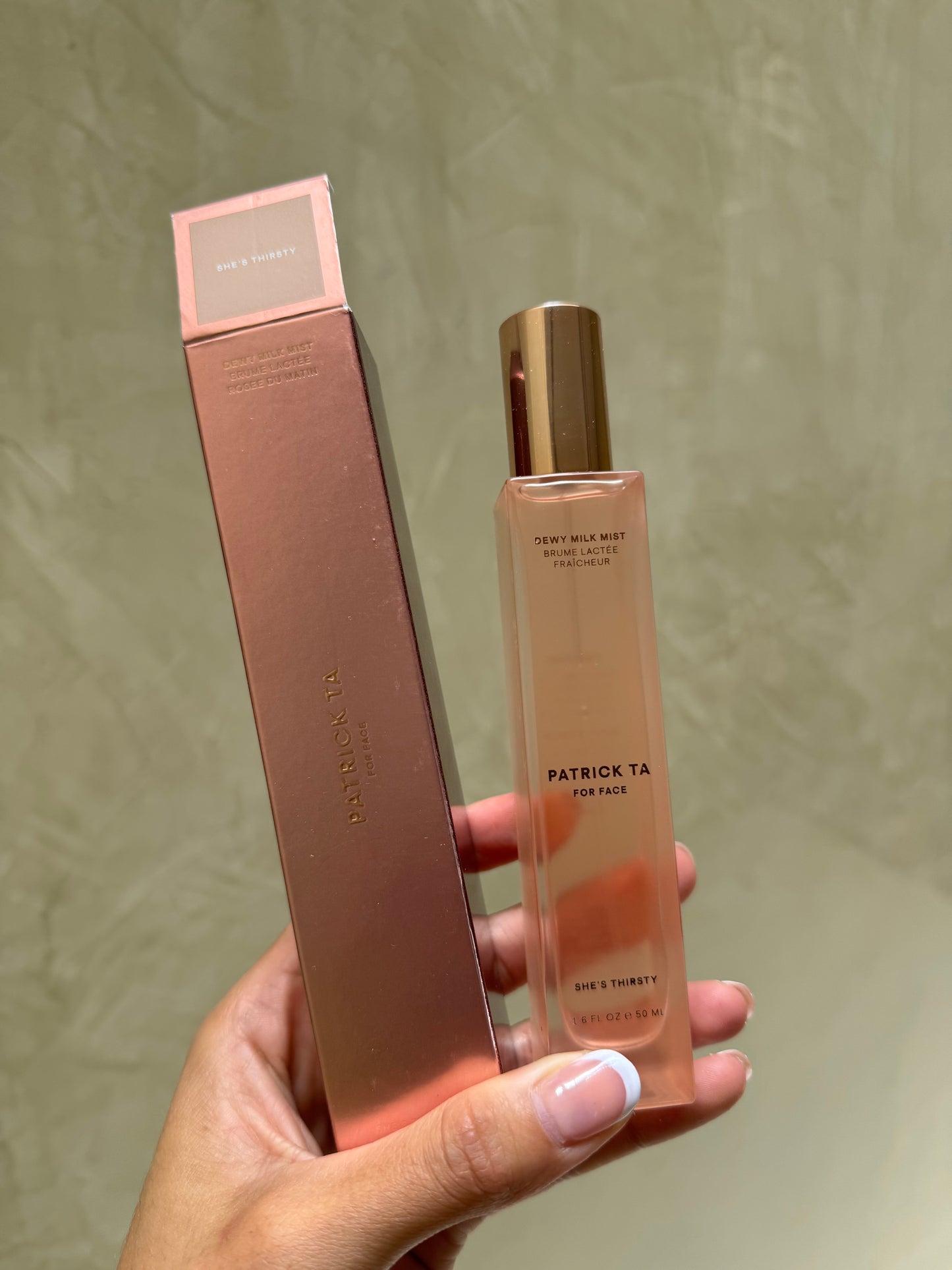 Major Glow Dewy Milk Mist Patrick Ta- She’s Thirsty