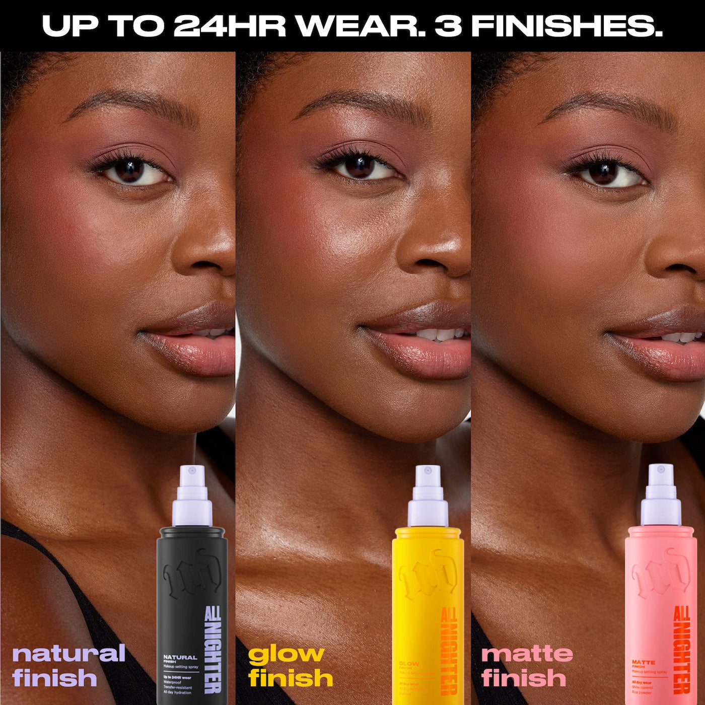 Urban Decay Mini All Nighter Waterproof Natural Finish Setting Spray with 24HR Wear 15ml