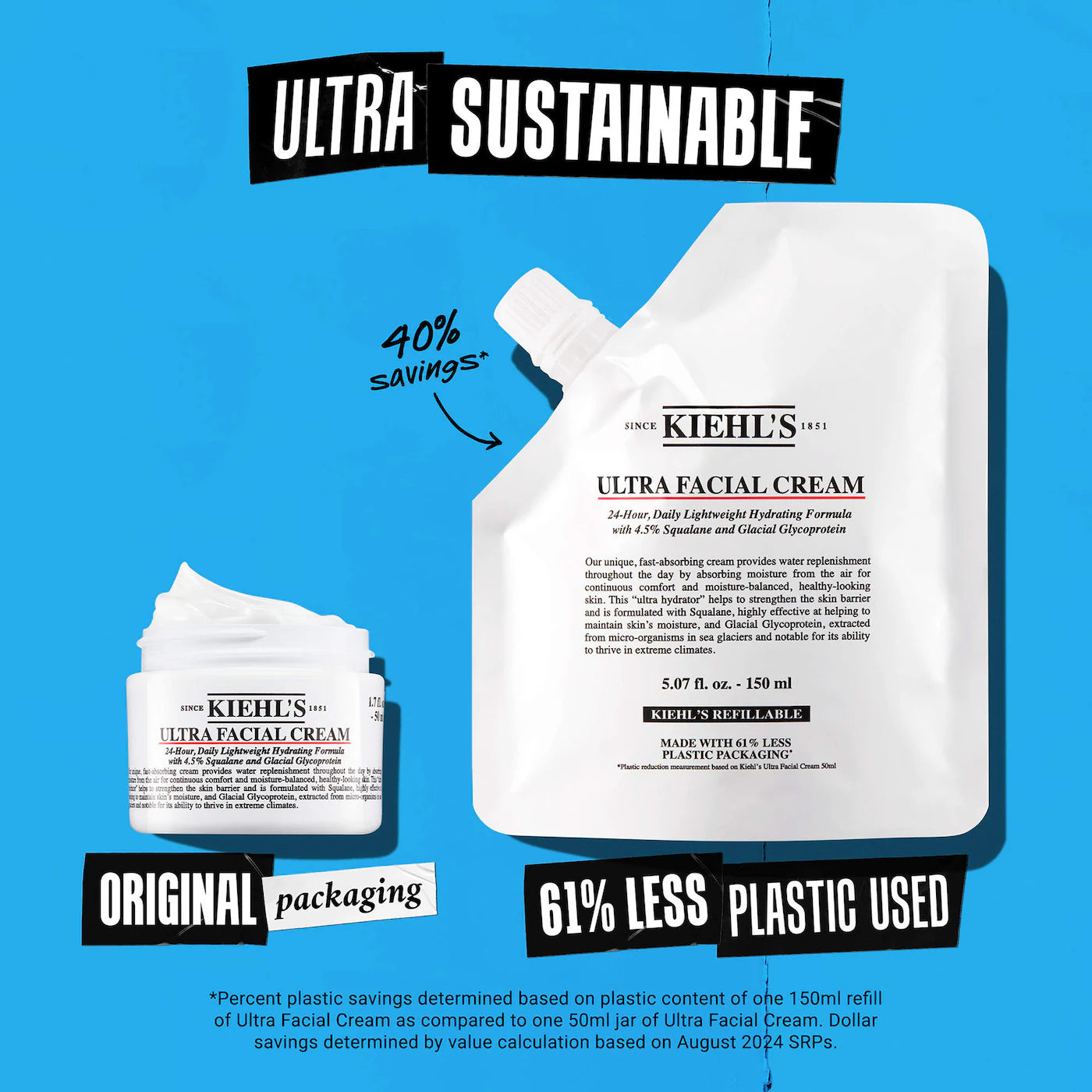 Kiehl's Since 1851- Ultra Facial Refillable Moisturizing Cream with Squalane