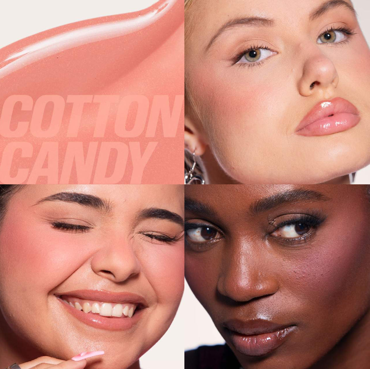 HUDA BEAUTY Mini Baby Blush Duo Set Tonos- Cotton Candy- Peach Sorbet