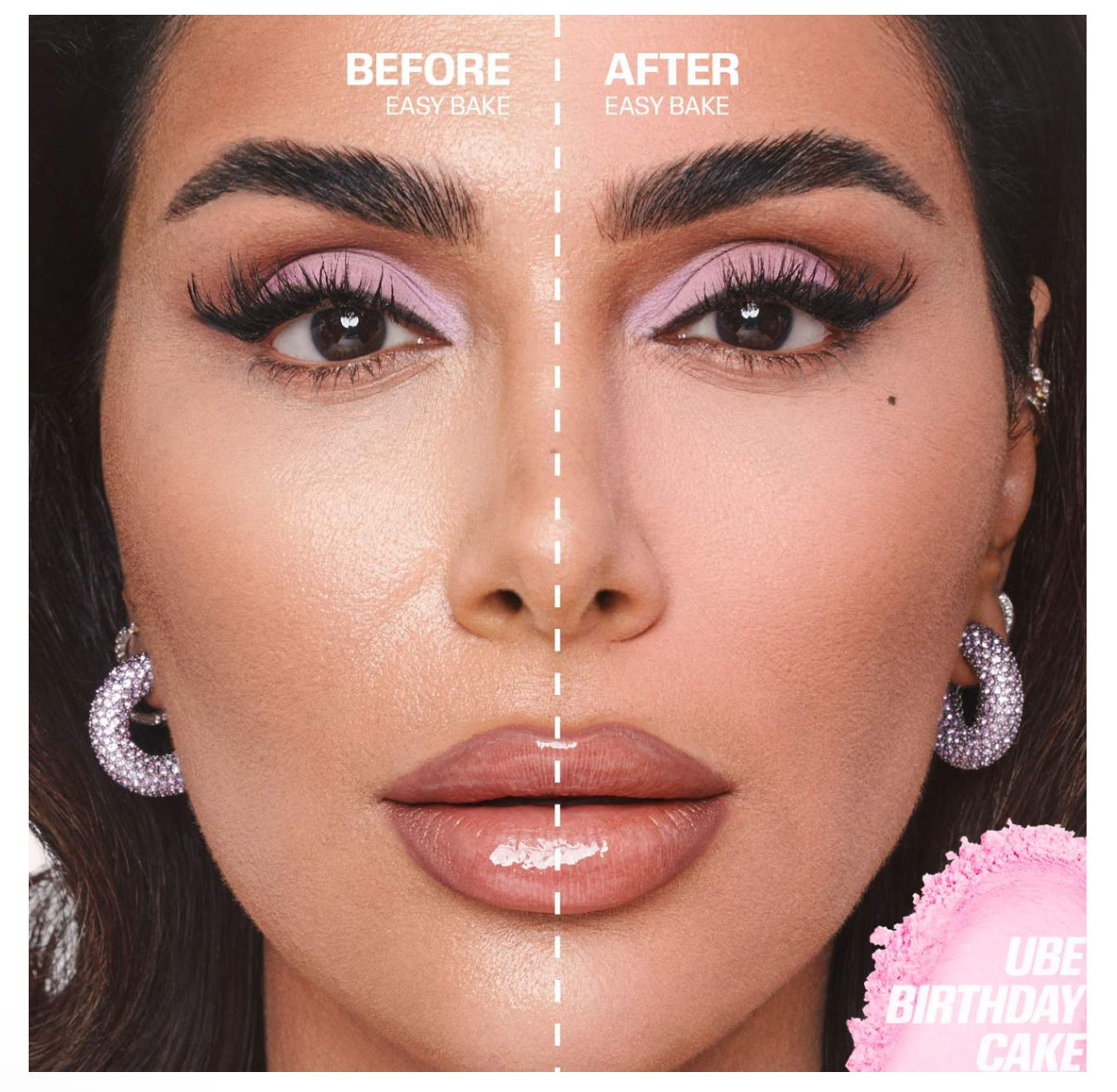 HUDA BEAUTY Easy Bake Blurring Loose Baking & Setting Powder UBE BIRTHDAY CAKE