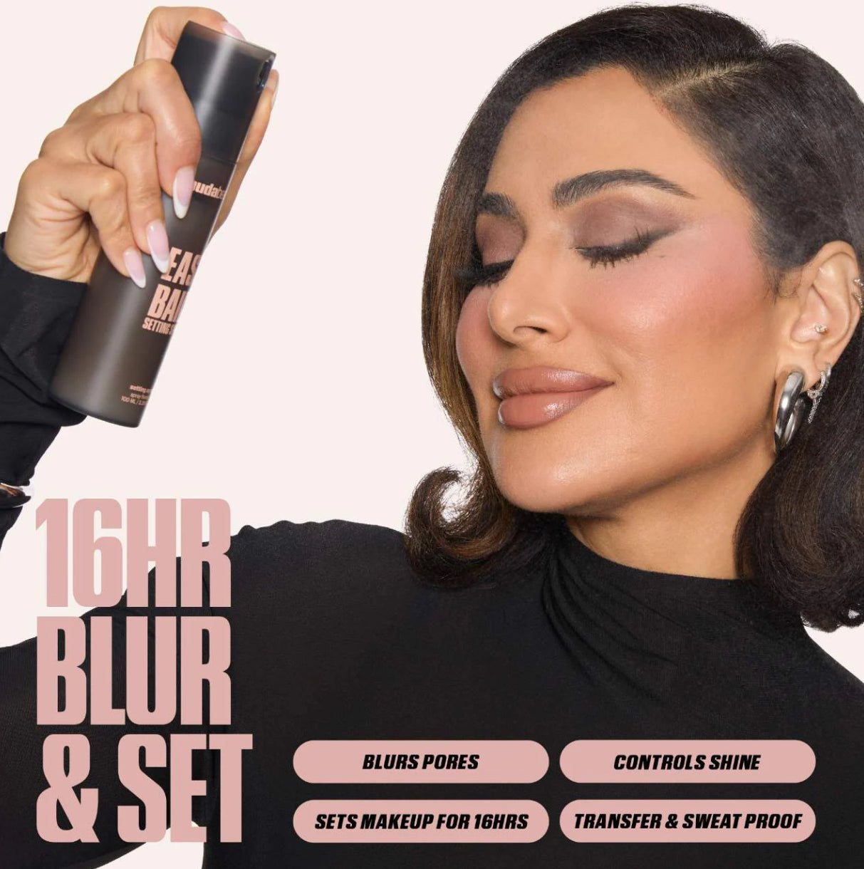HUDA BEAUTY Easy Bake Blurring Setting Spray with 16-Hour Wear 100ml