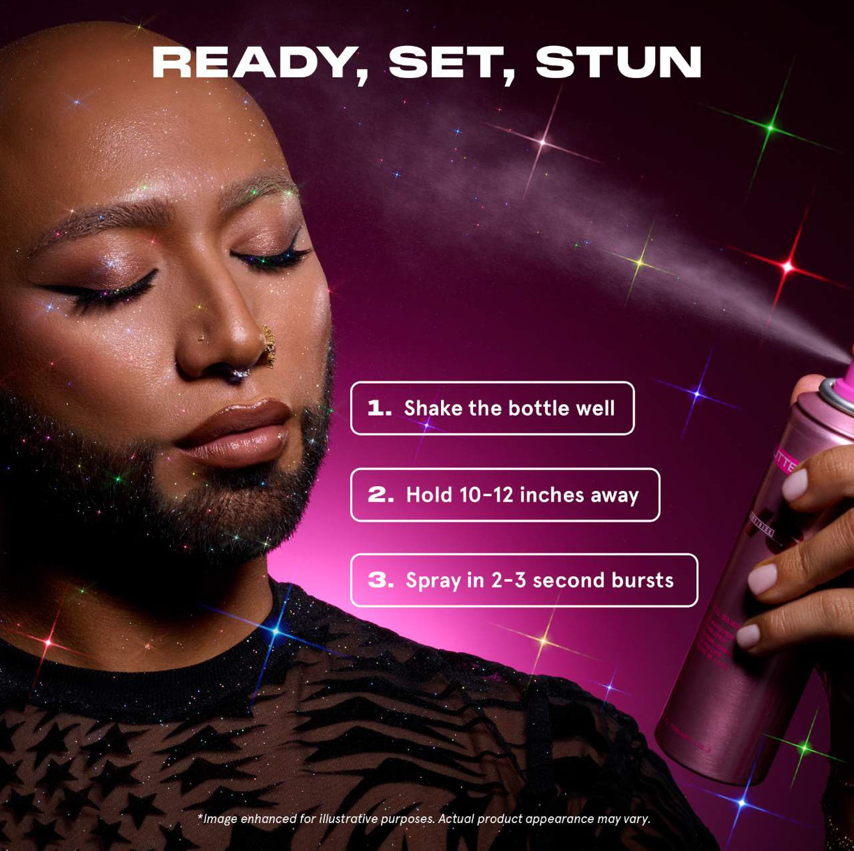 ONE/SIZE by Patrick Starrr On 'Til Dawn Glitter Waterproof Setting Spray