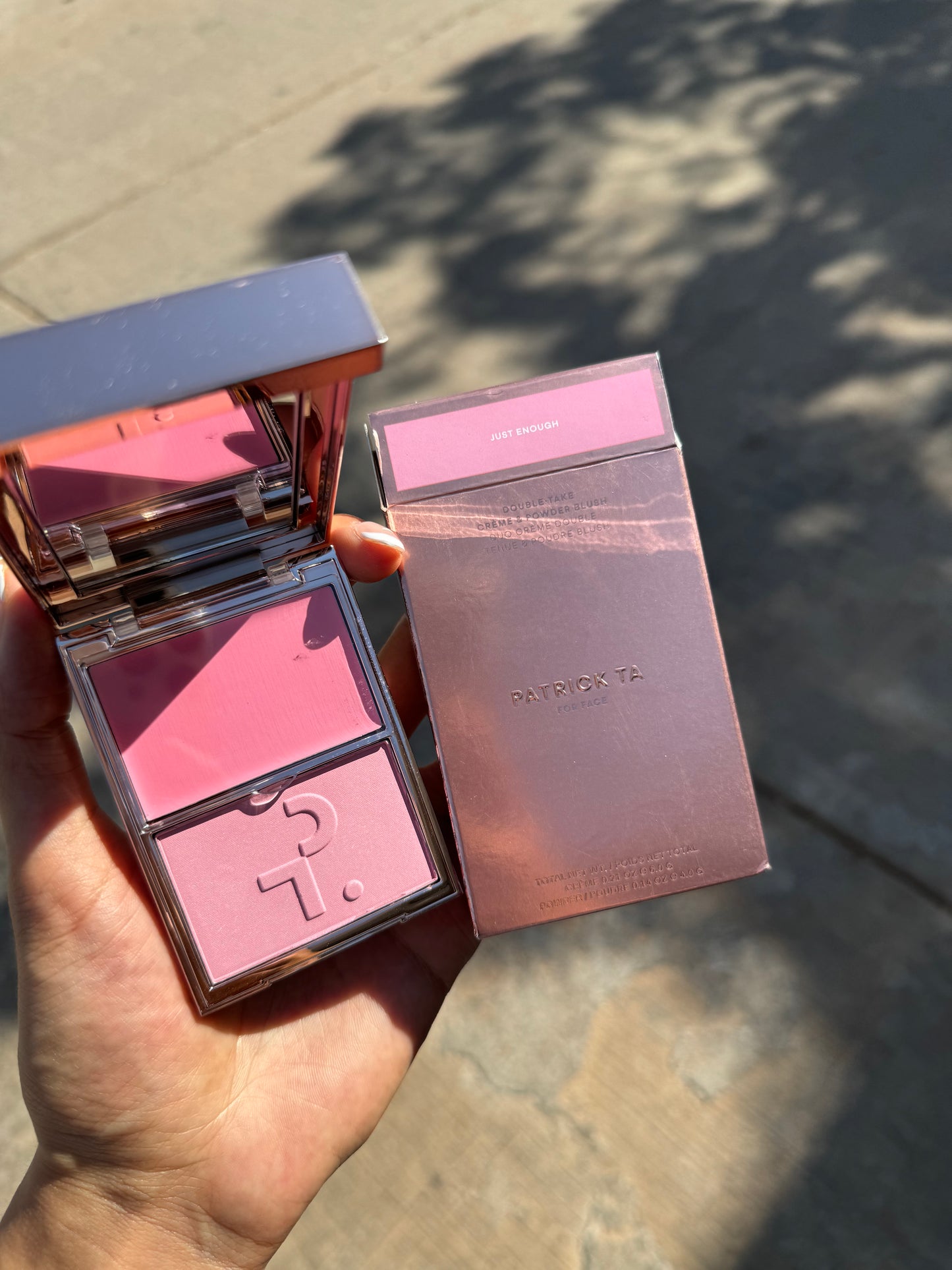 Double Take Crème & Powder Blush Patrick Ta JUST ENOUGH