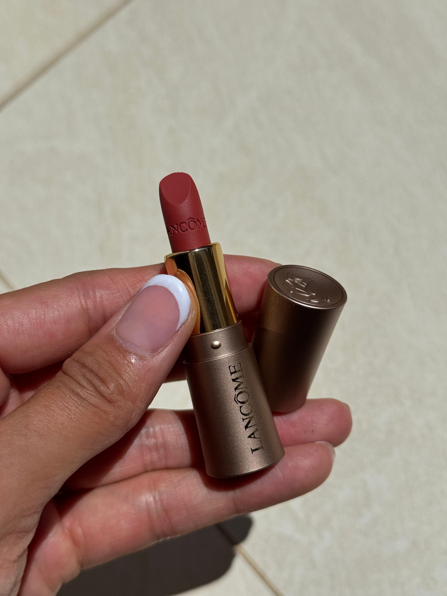 Mini L'absolu Rouge Intimatte LANCOME Tono- 274 French Tea 1.6g