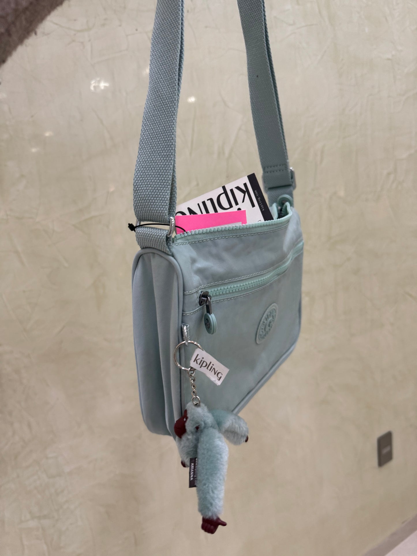 Crossbody Kipling color Menta