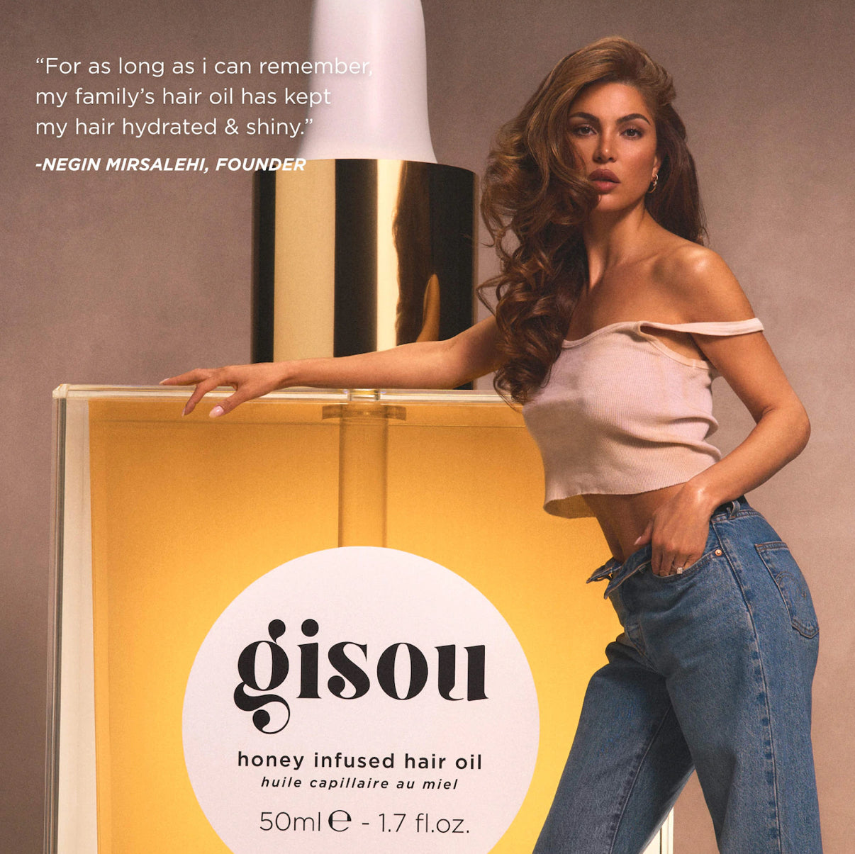 Gisou Mini Honey Infused Hair Oil 20ml