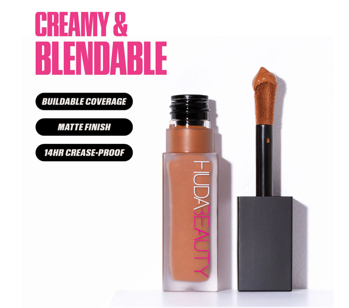 HUDA BEAUTY
#FauxFilter Matte Buildable Coverage Waterproof Concealer Tono- 2.1N Meringue