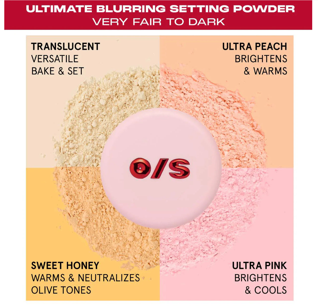 ONE/SIZE by Patrick Starrr Ultimate Blurring Setting Powder ULTRA PEACH