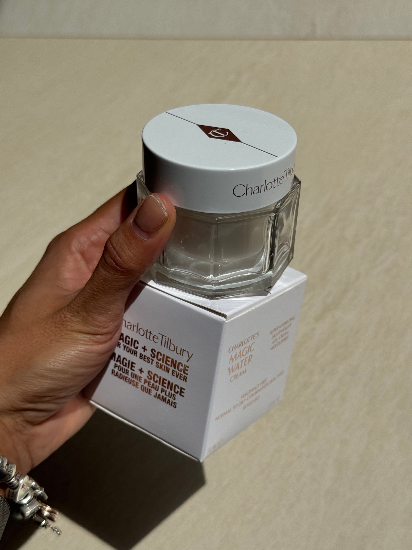 Charlotte Tilbury Magic Water Cream Refillable Gel Moisturizer with Niacinamide