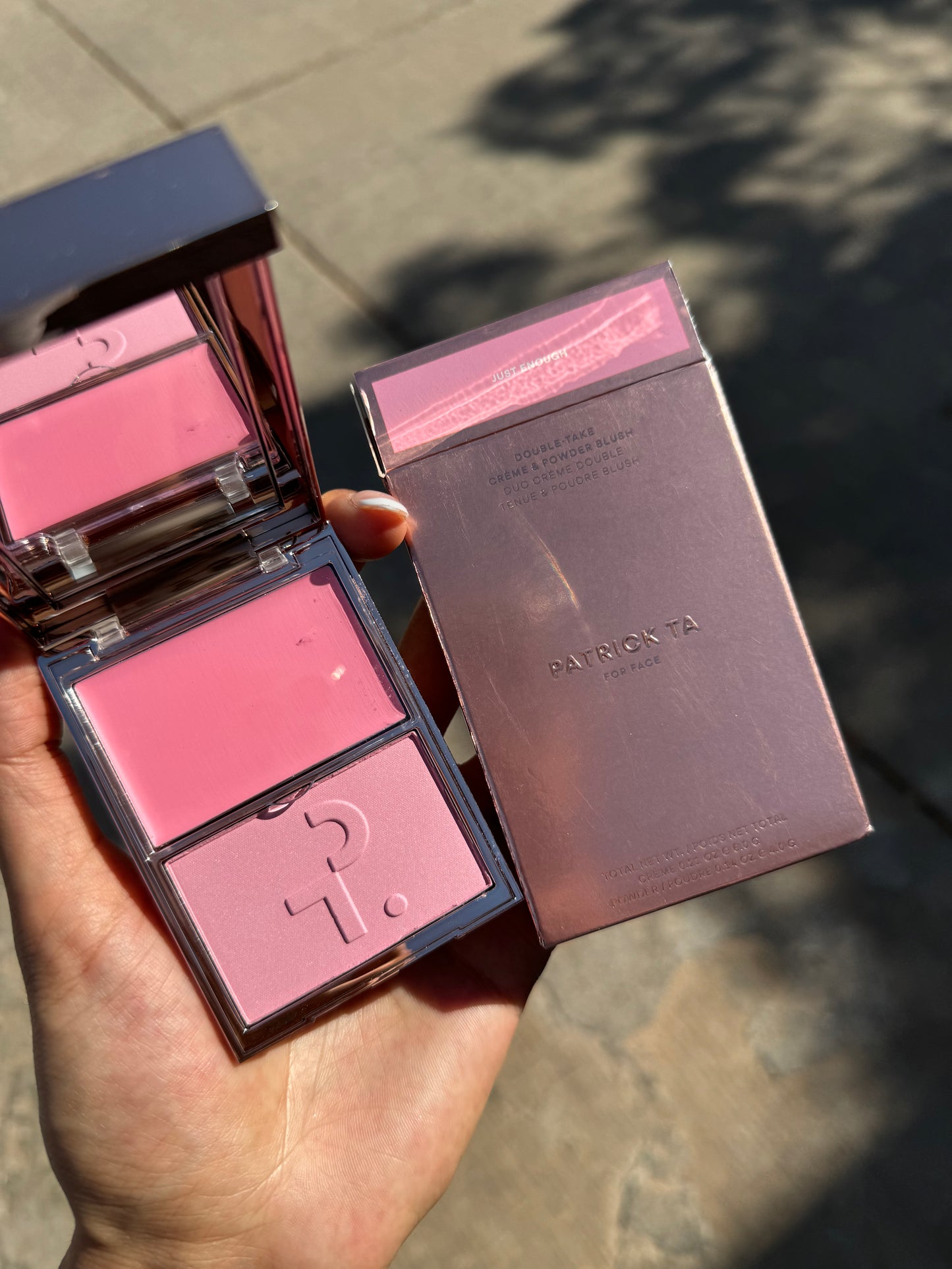 Double Take Crème & Powder Blush Patrick Ta JUST ENOUGH