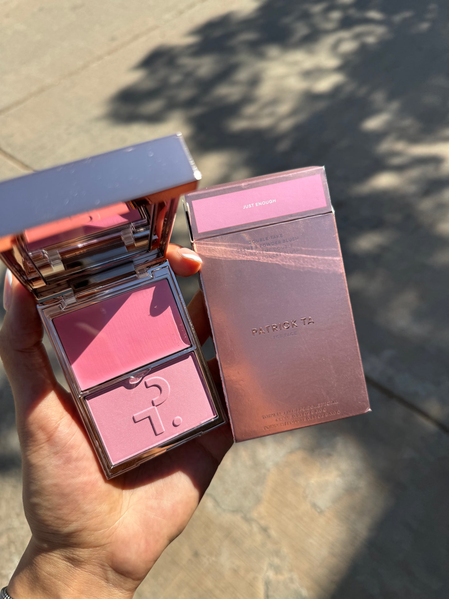 Double Take Crème & Powder Blush Patrick Ta JUST ENOUGH