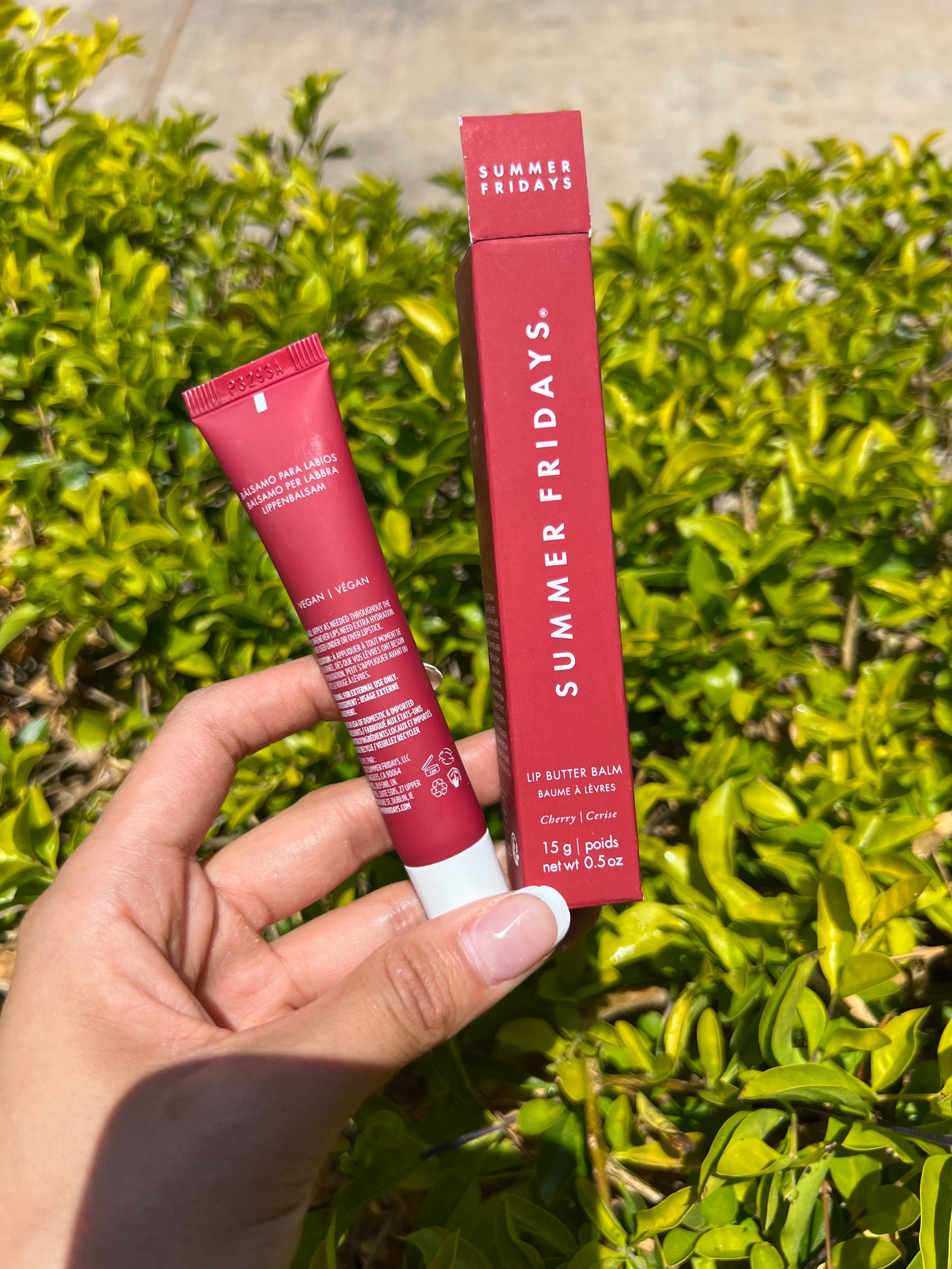 Lip Butter Balm for Hydration & Shine- Summer Fridays- CHERRY (SIN CAJA)