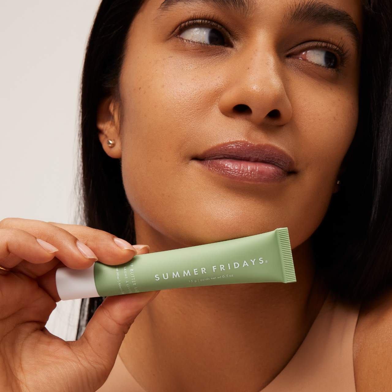 Summer Fridays-Lip Butter Balm Treatment for Hydration + Nourishing Shine-SWEET MINT (sin caja)