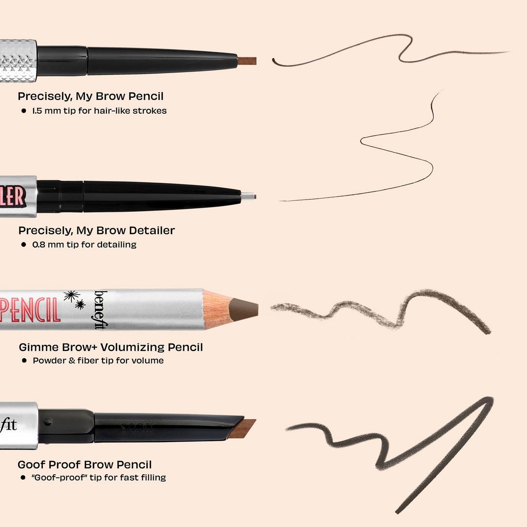 MINI Benefit Cosmetics Precisely, My Brow Pencil Waterproof Eyebrow Definer Tono- 4