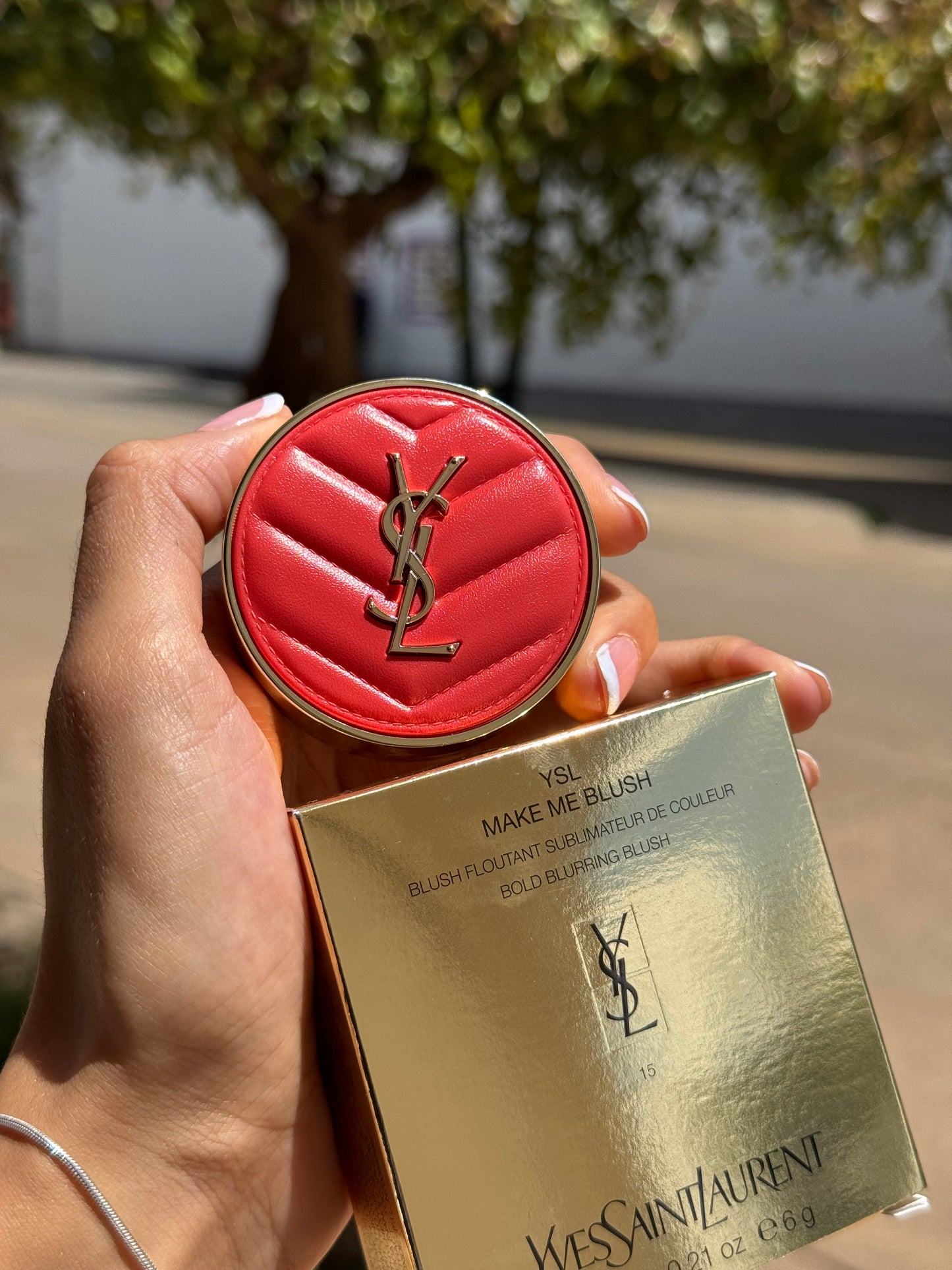 Yves Saint Laurent Make Me Blush 24H Buildable Powder Blush tono- 15 Chili Crush YSL