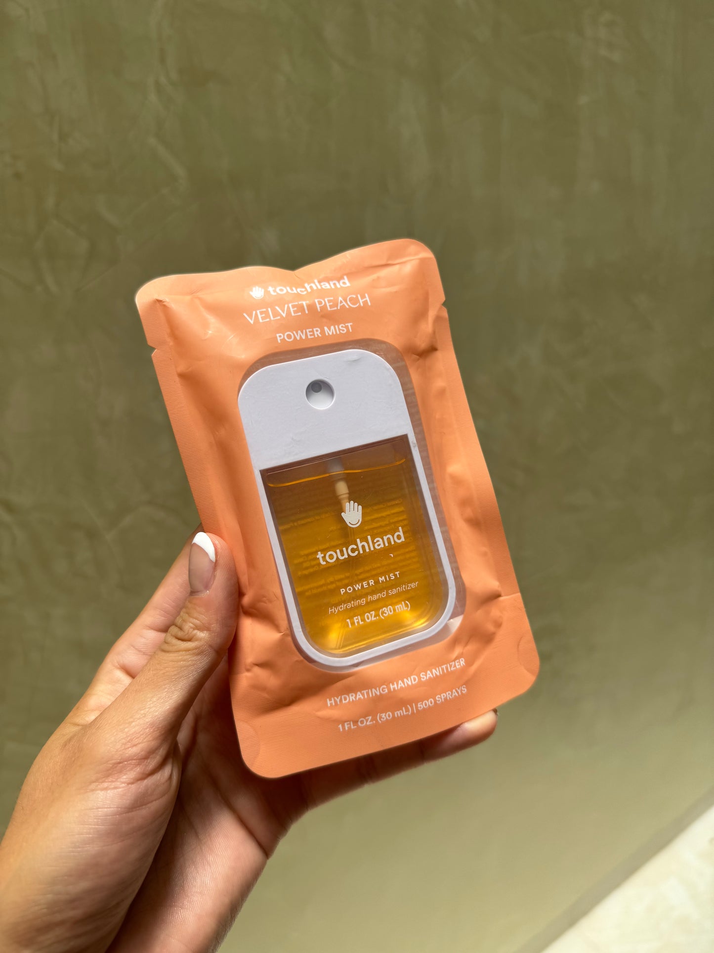 Touchland Power Mist Hydrating Hand Sanitizer- Velvet PEACH