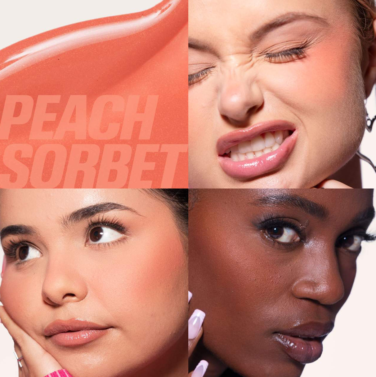 HUDA BEAUTY Mini Baby Blush Duo Set Tonos- Cotton Candy- Peach Sorbet