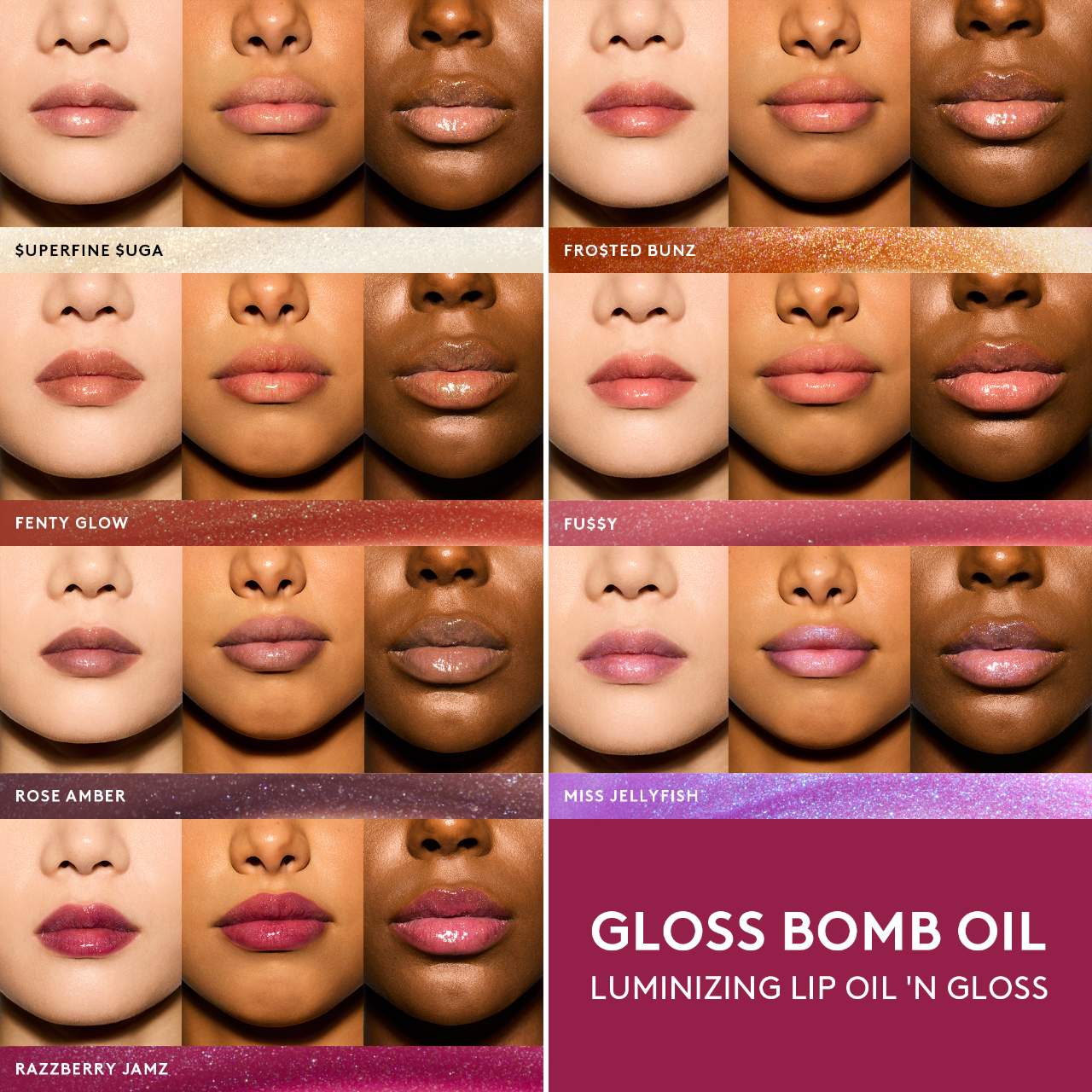 Fenty Beauty by Rihanna-Gloss Bomb Oil Luminizing Lip Oil 'N Gloss