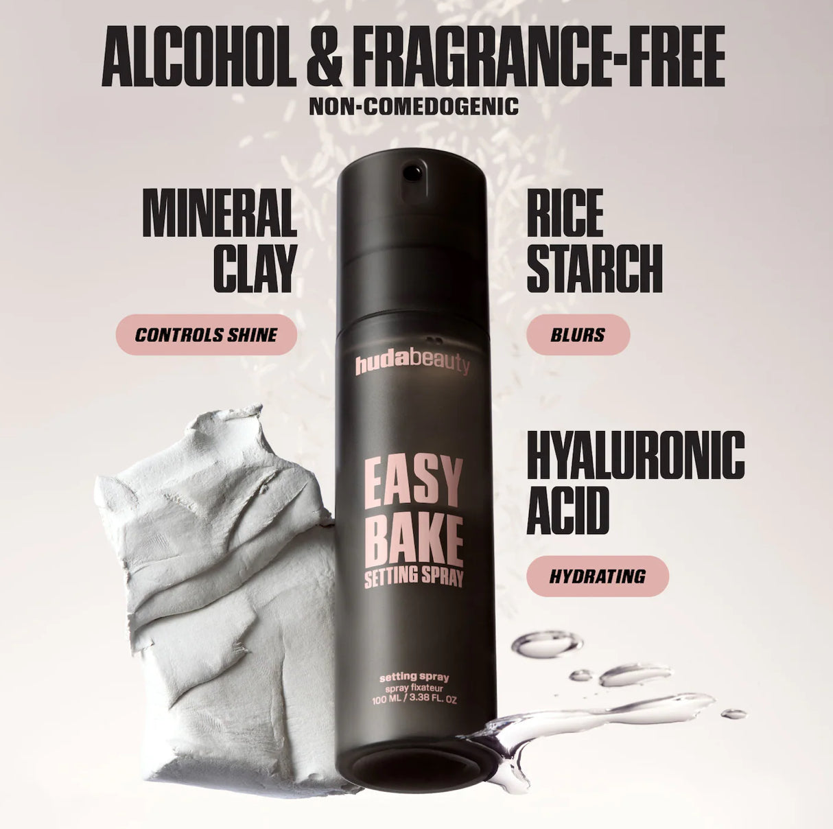 HUDA BEAUTY Easy Bake Blurring Setting Spray with 16-Hour Wear 100ml