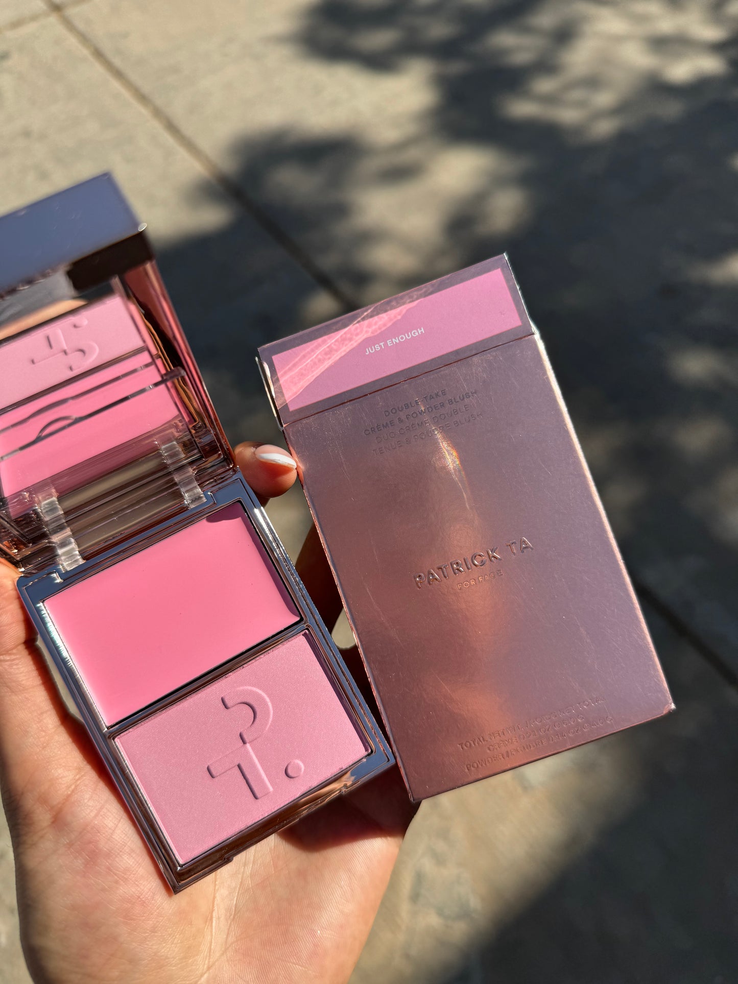 Double Take Crème & Powder Blush Patrick Ta JUST ENOUGH