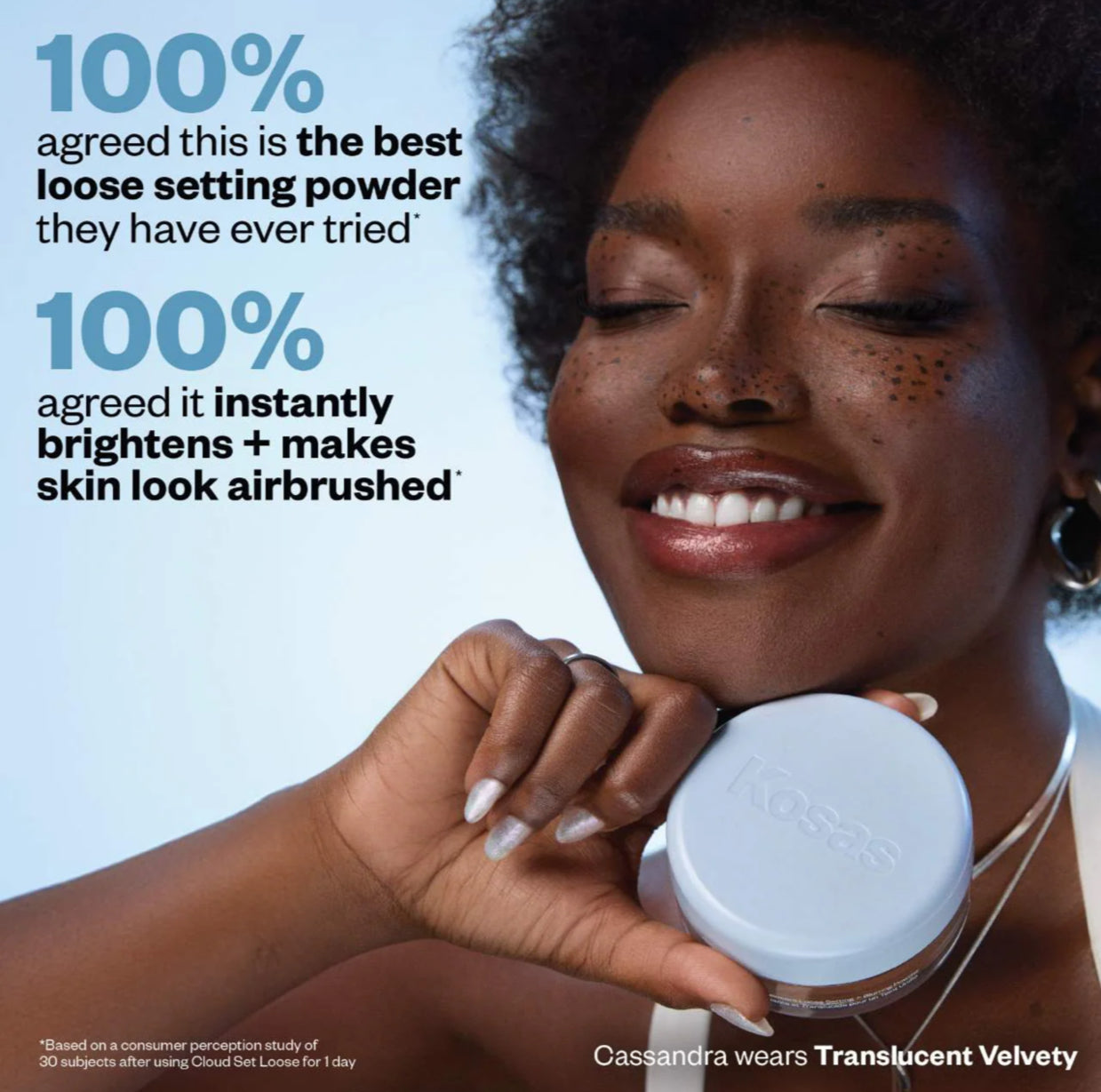 Kosas Cloud Set Loose Translucent Talc-Free Setting + Blurring Powder- CANDY