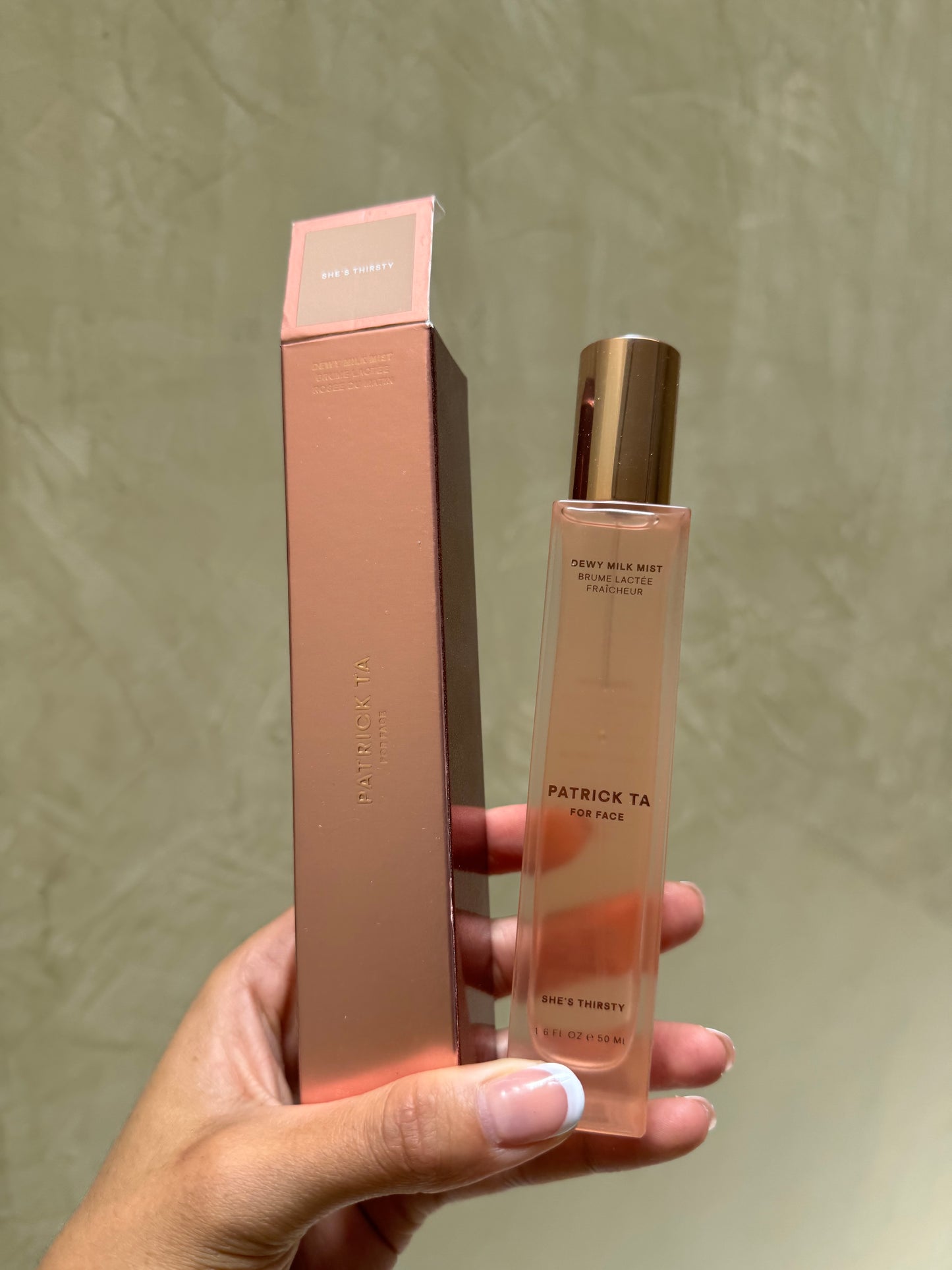 Major Glow Dewy Milk Mist Patrick Ta- She’s Thirsty