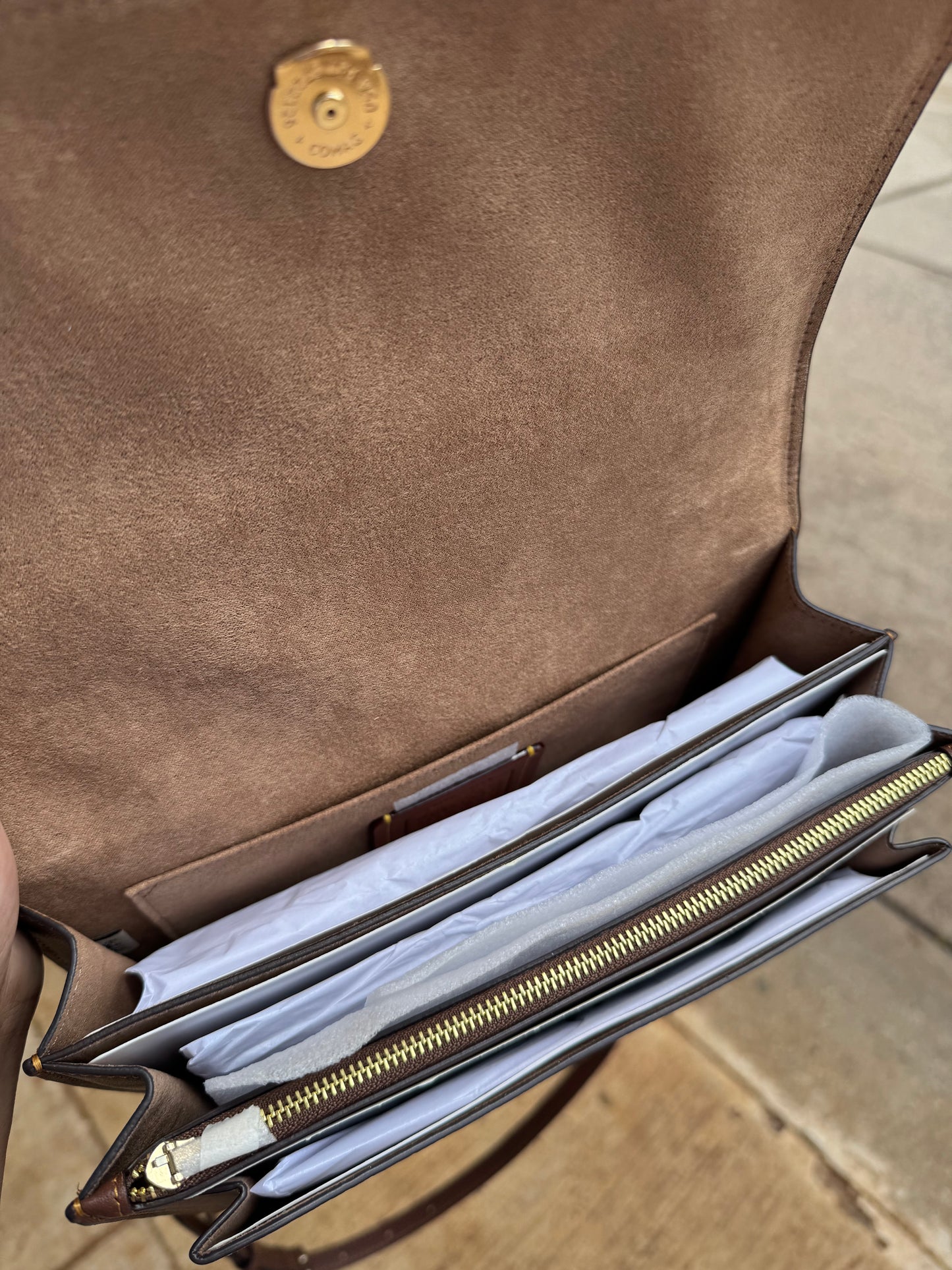 Klare Top Handle Bag In Signature Canvas Café COACH