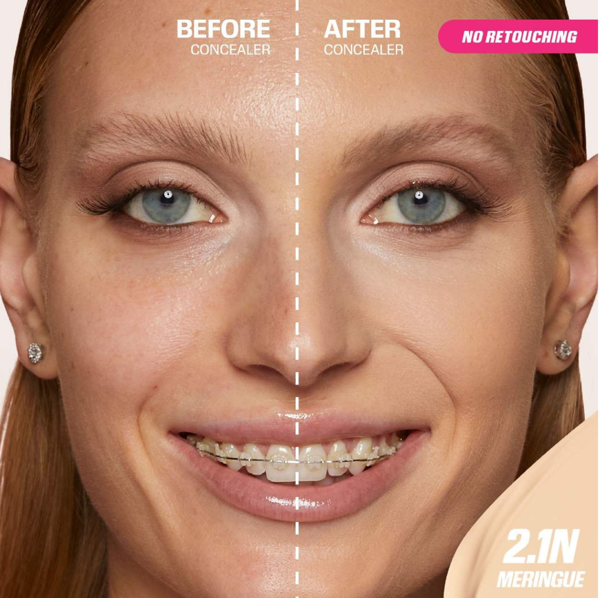 HUDA BEAUTY
#FauxFilter Matte Buildable Coverage Waterproof Concealer Tono- 2.1N Meringue
