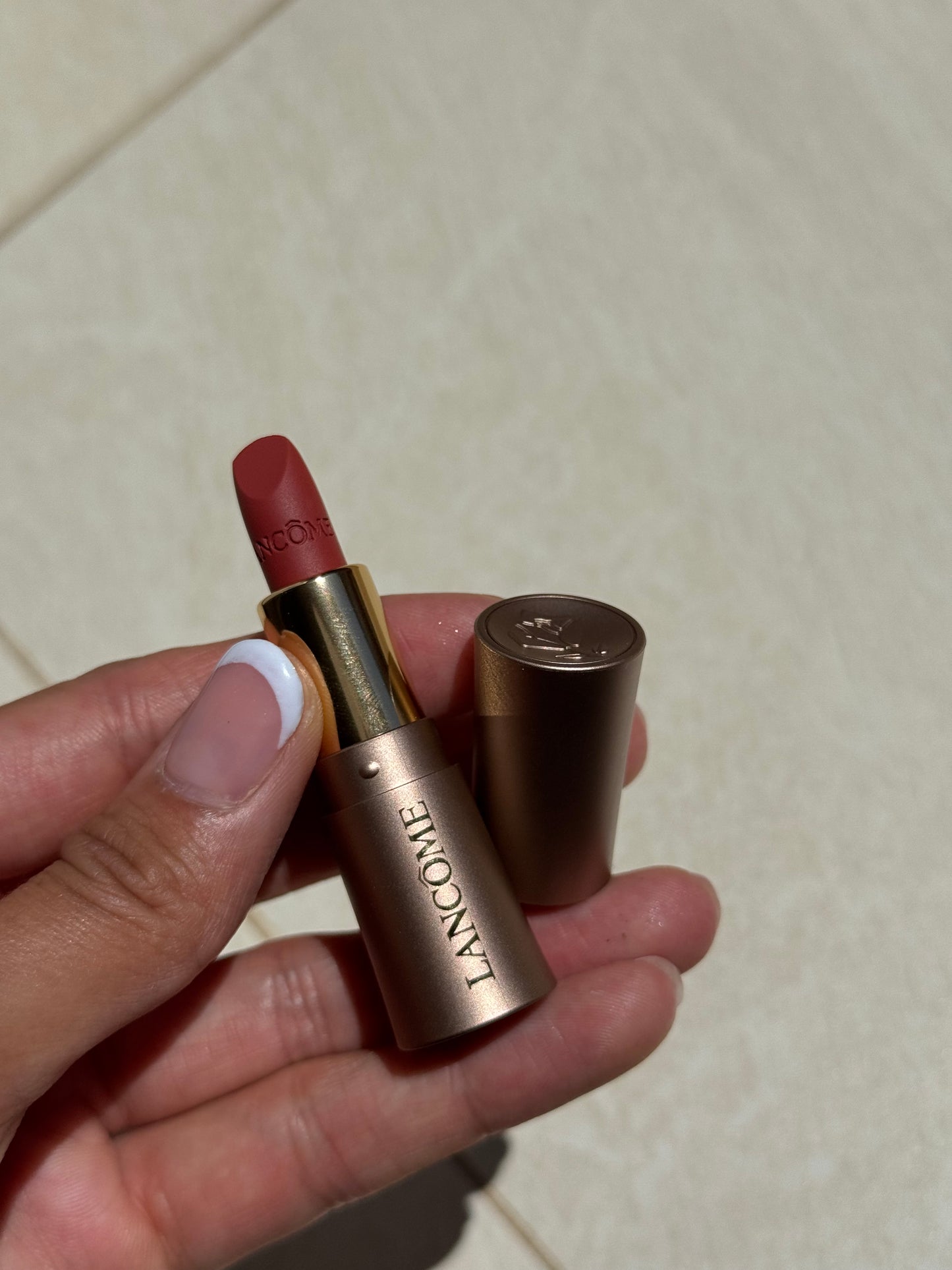 Mini L'absolu Rouge Intimatte LANCOME Tono- 274 French Tea 1.6g