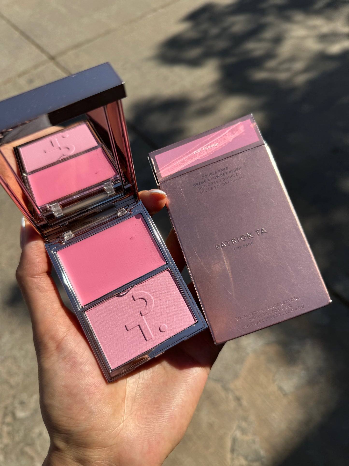 Double Take Crème & Powder Blush Patrick Ta JUST ENOUGH