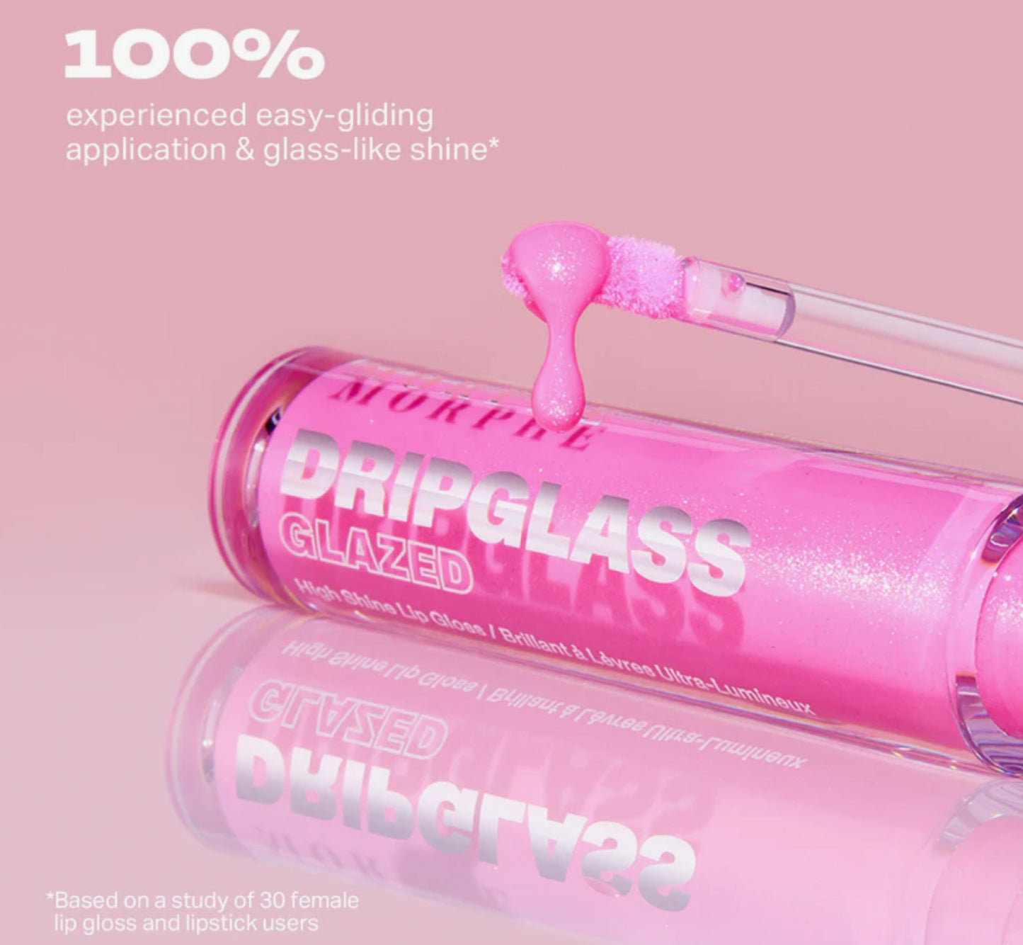 Dripglass Glazed High Shine Lip Gloss MORPHE- Pink Mirror