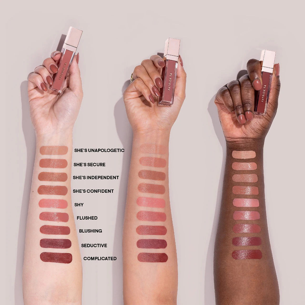 PATRICK TA- Silky Lip Crème Tono: SHE’S CONFIDENT