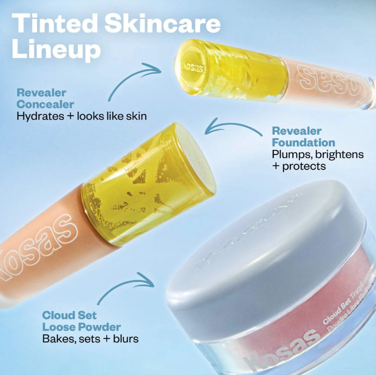 Kosas Cloud Set Loose Translucent Talc-Free Setting + Blurring Powder- CANDY