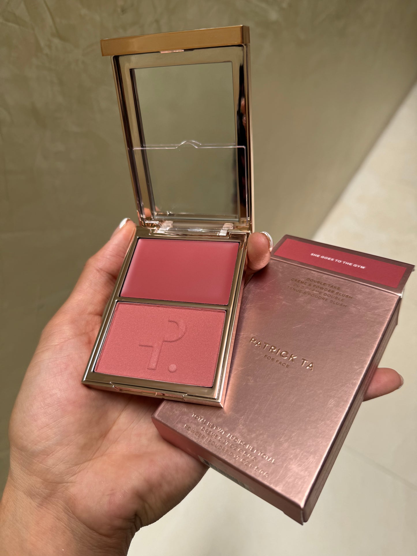 Major Headlines Double-Take Crème & Powder Blush Duo - She Goes to the gym- Patrick Ta