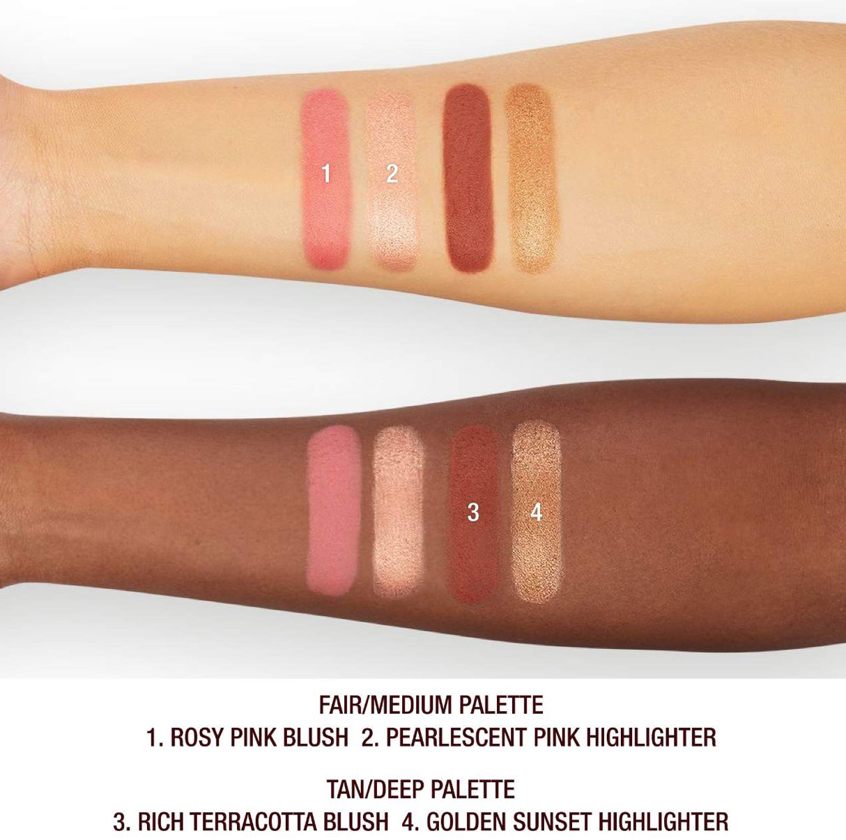 Mini HOLLYWOOD BLUSH & GLOW GLIDE PALETTE TAN TO DEEP
