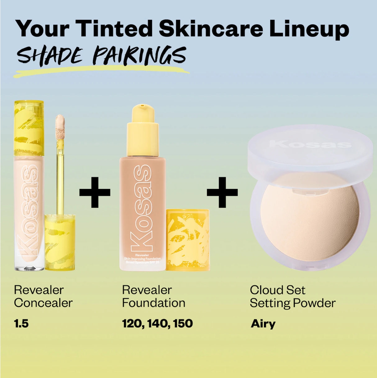 Kosas Mini Revealer Super Creamy + Brightening Concealer with Caffeine and Hyaluronic Acid Tono- 1.5C